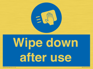 Wipe down after use
